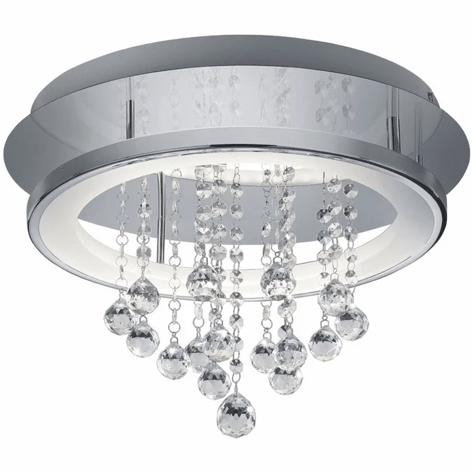Arnsberg 657211806 Dorian Contemporary Chrome LED Ceiling Light