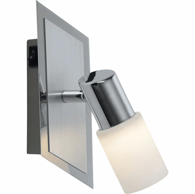 Arnsberg 821470105 Dallas Modern Brushed Aluminum LED Wall Light Fixture