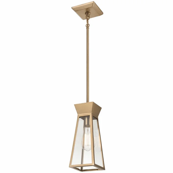 Artcraft AC11850BB Lucian Contemporary Brushed Brass LED Hanging Lamp