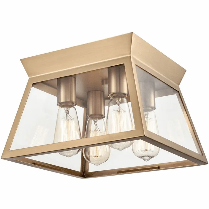 Artcraft AC11853BB Lucian Modern Brushed Brass LED Flush Mount Lighting