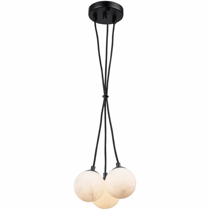 Artcraft AC7463BK Camila Contemporary Black Mini Pendant Hanging Light