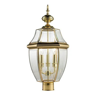 Ashford Three Light Post Mount in Antique Brass (45|8603EP/85)