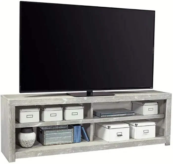 Aspenhome Avery Loft 74″ Open Console in Limestone WDY1023-LIM