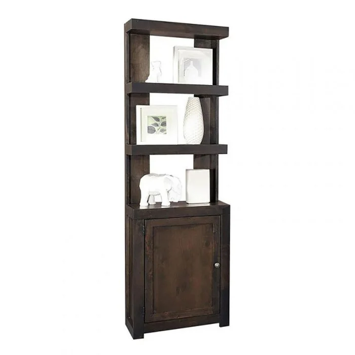 Aspenhome Avery Loft Floating Shelf Pier RF in Ghost Black DY1104R-GHT