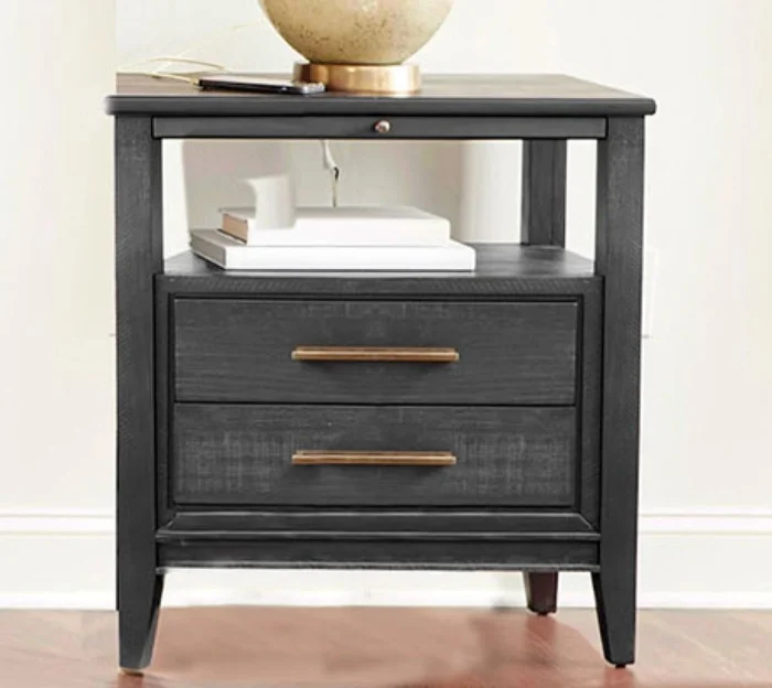Aspenhome Camden 2 Drawer Nightstand in Domino I631-450