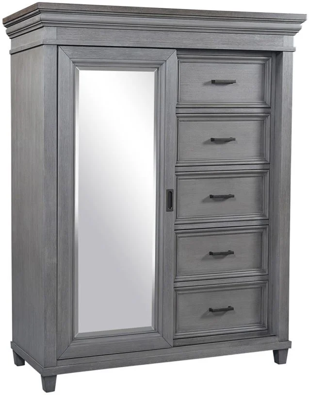 Aspenhome Caraway Sliding Door Chest in Aged Slate I248-457-SLT