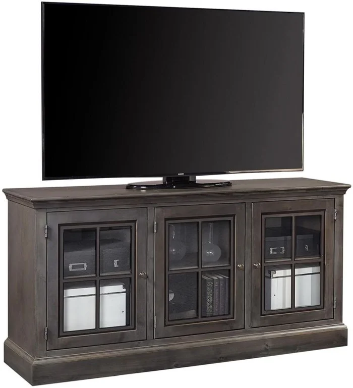 Aspenhome Churchill 66″ Console with 3 Doors in Ghost Black DR1240-GHT