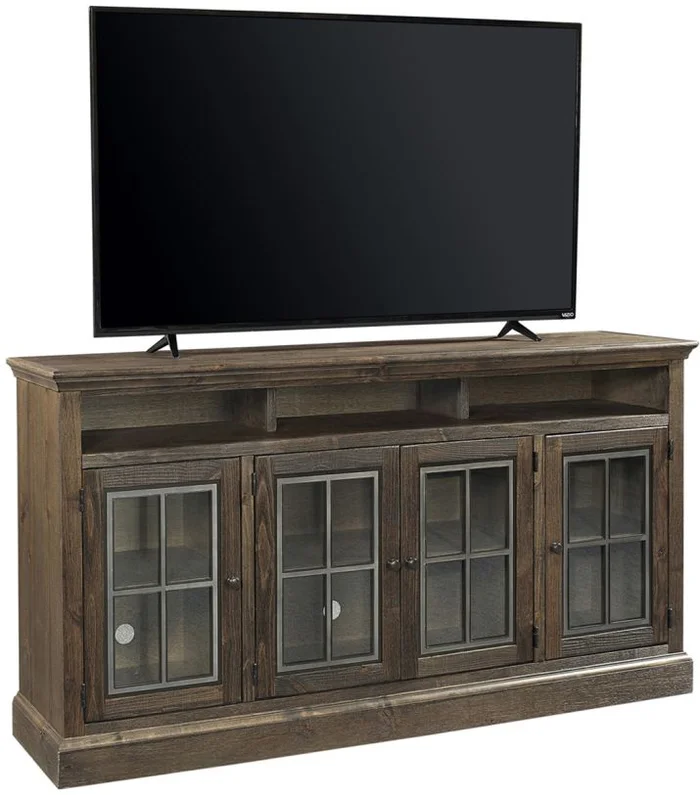 Aspenhome Churchill 73″ Highboy Console with 4 Doors in Brindle WDR1255-BDL