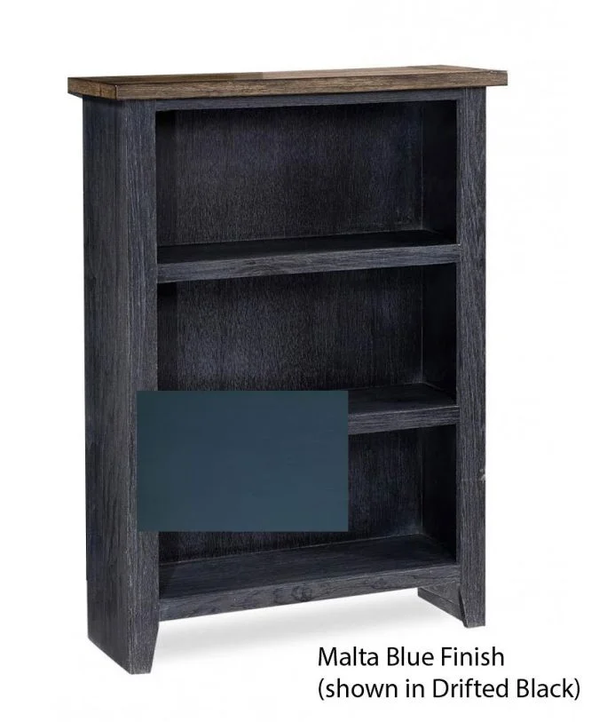 Aspenhome Eastport 48″ Bookcase w/ 2 Fixed Shelves in Malta Blue ME3448-MBL