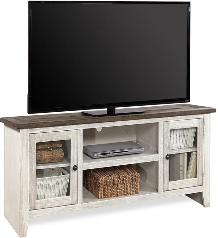 Aspenhome Eastport 58″ Console with 2 Doors in Drifted White WME1230-DWT