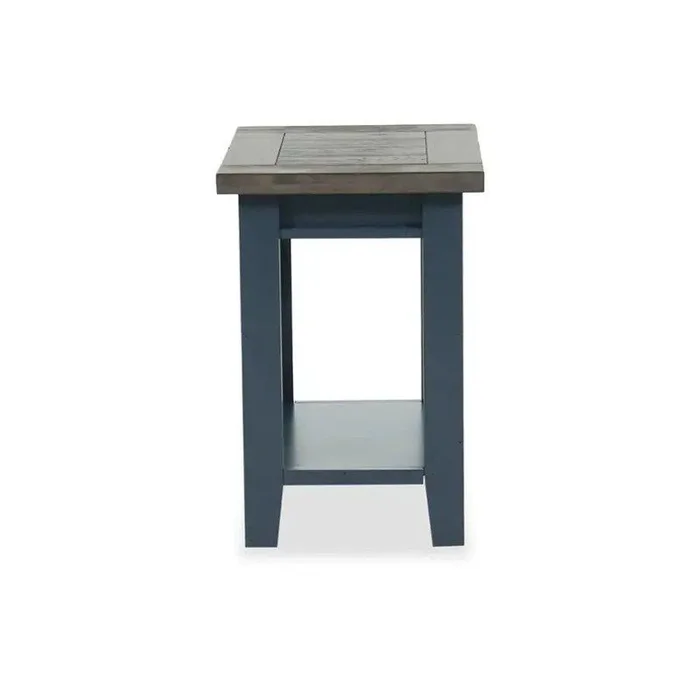 Aspenhome Eastport Chairside Table in Malta Blue ME913-MBL