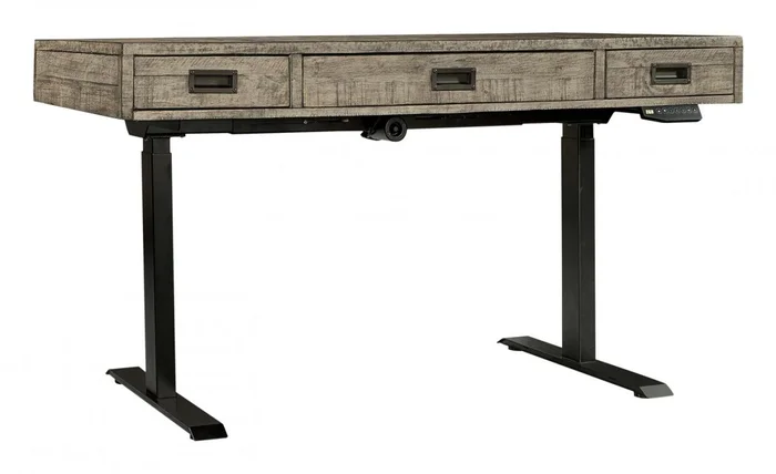Aspenhome Furniture Grayson Lift Top Desk and Base in Cinder Grey I215-360T EST SHIP TIME IS 2 WEEKS