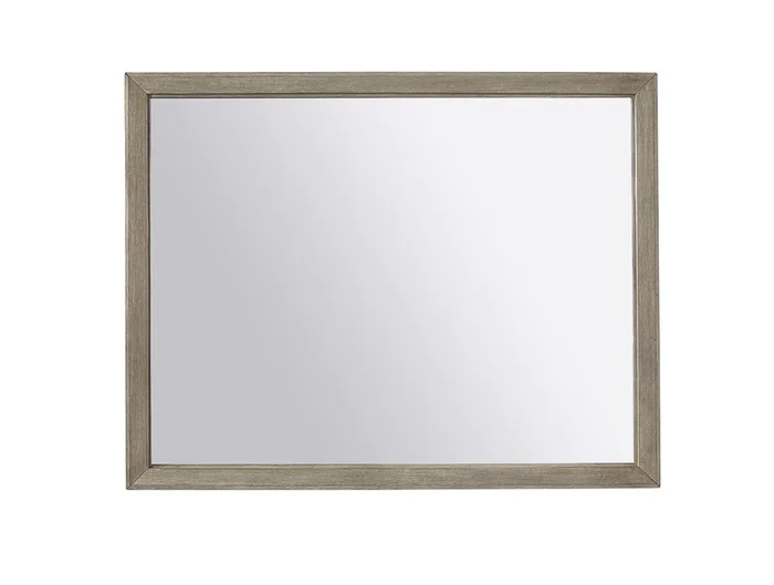 Aspenhome Furniture Platinum Landscape Mirror in Grey I251-462-1 EST SHIP TIME IS 2 WEEKS