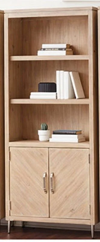 Aspenhome Maddox Door Bookcase in Biscotti I644-332
