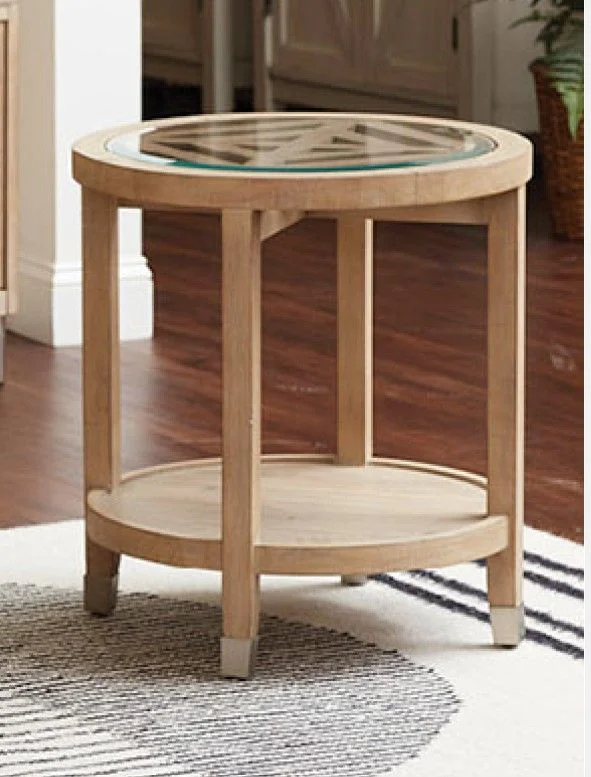 Aspenhome Maddox Round End Table in Biscotti I644-9141