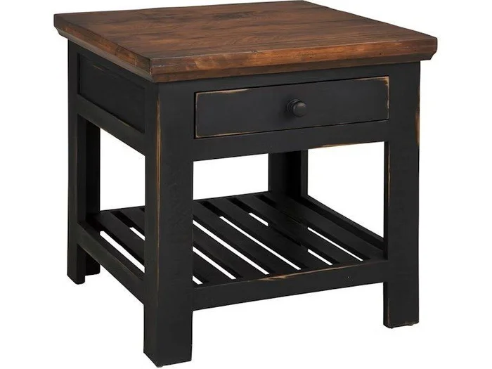 Aspenhome Mesa End Table in Antique Black I641-9140-ABK