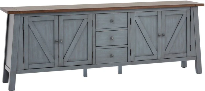 Aspenhome Pinebrook 96″ Console in Denim I629-297-DEN