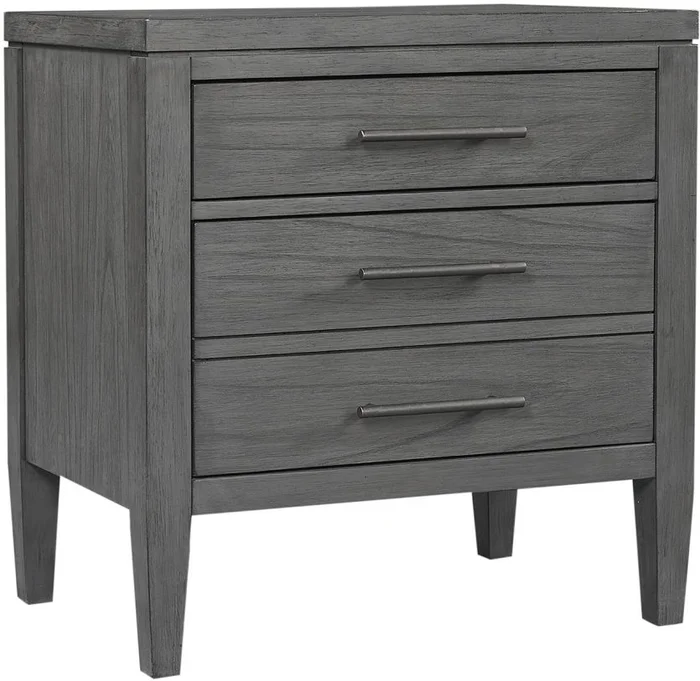 Aspenhome Preston 2 Drawer Nightstand in Urbane Grey I597-450