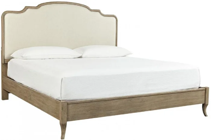 Aspenhome Provence King Upholstered Bed in Patine EST SHIP TIME IS 2 WEEKS