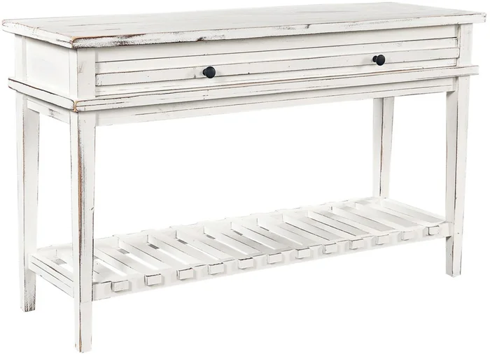 Aspenhome Reeds Farm Sofa Table in Weathered White I358-9150-WWT
