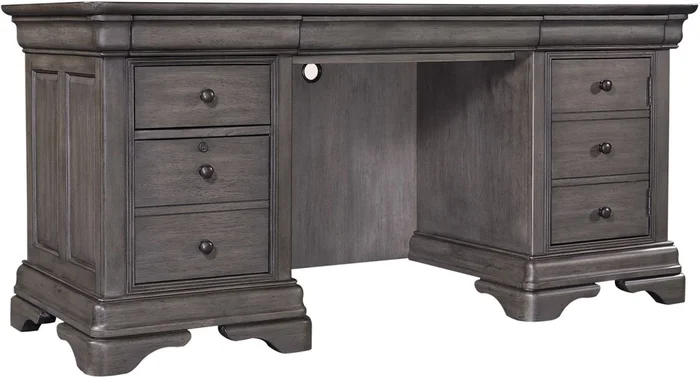 Aspenhome Sinclair 68″ Credenza Desk in Ash Grey I224-316