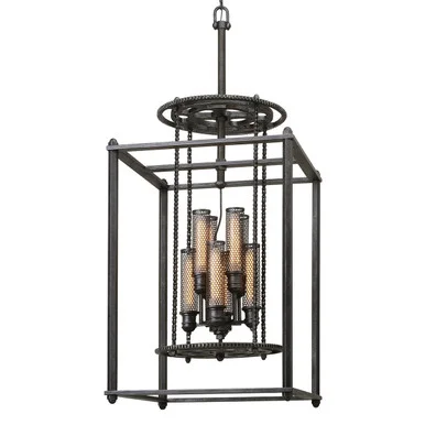 Atlas Eight Light Lantern in Aged Pewter (67|F3838)