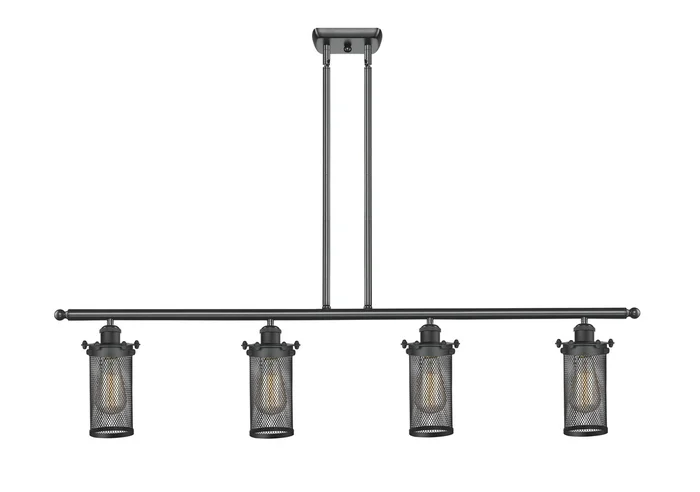 Austere Four Light Island Pendant in Oil Rubbed Bronze (405|516-4I-OB-CE219)
