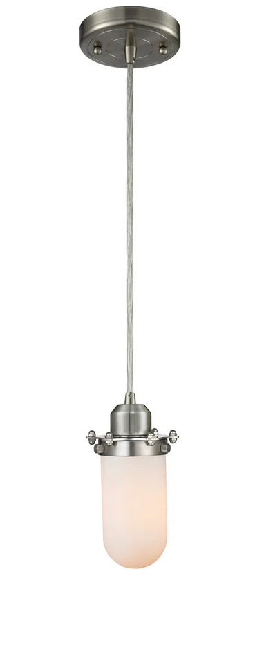 Austere One Light Mini Pendant in Brushed Satin Nickel (405|900-1P-SN-CE231-SN-W)