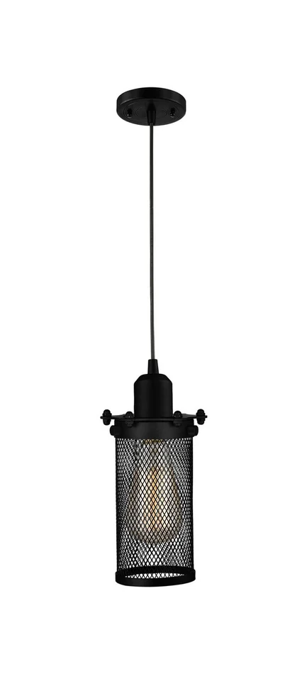 Austere One Light Mini Pendant in Matte Black (405|900-1P-BK-CE219-BK)