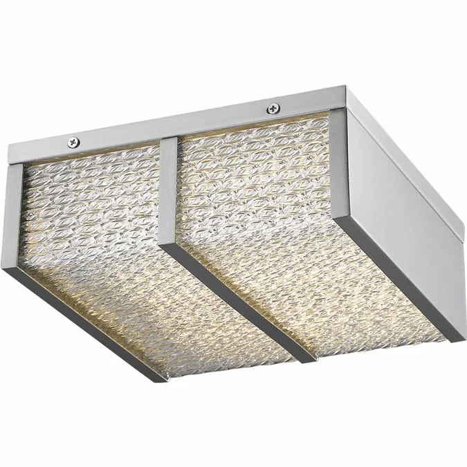 Avenue Lighting HF1123-BN Cermack St. Contemporary Brushed Nickel LED 9.5″ Flush Lighting