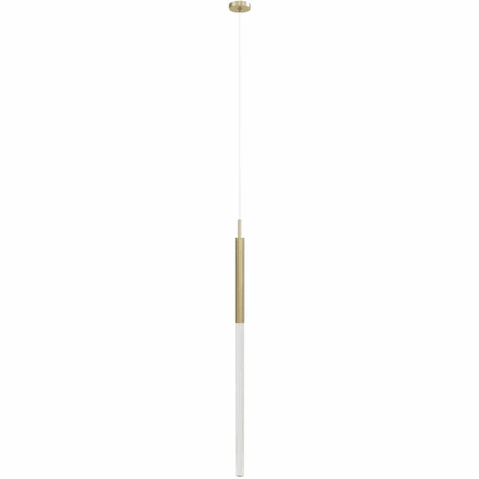 Avenue Lighting HF2020-SNW-BB Main St. Contemporary Brushed Brass LED Mini Ceiling Light Pendant