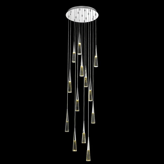 Avenue Lighting HF3813-CH Avalon Modern Polished Chrome LED Multi Pendant Lighting