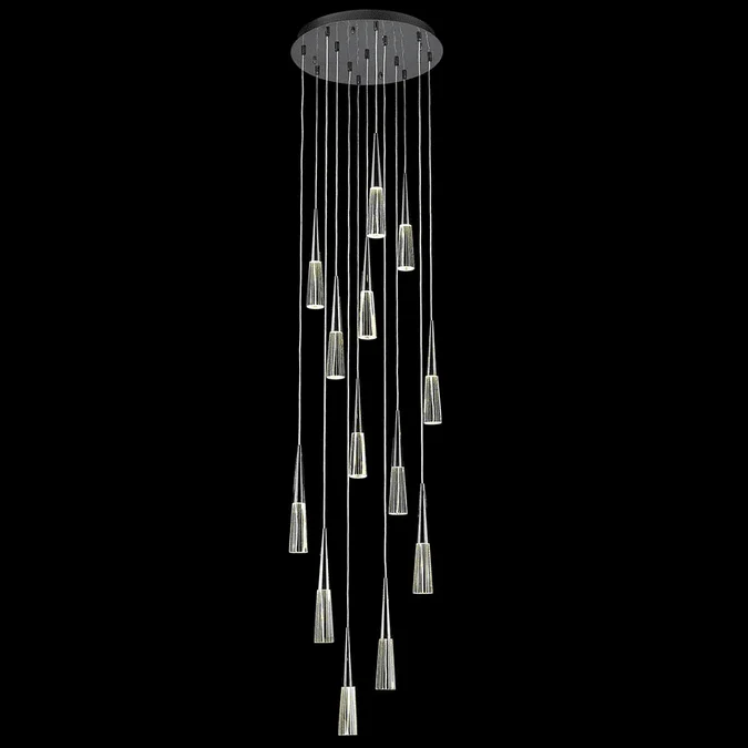 Avenue Lighting HF7713-GM Encino Contemporary Gun Metal LED Multi Pendant Hanging Light