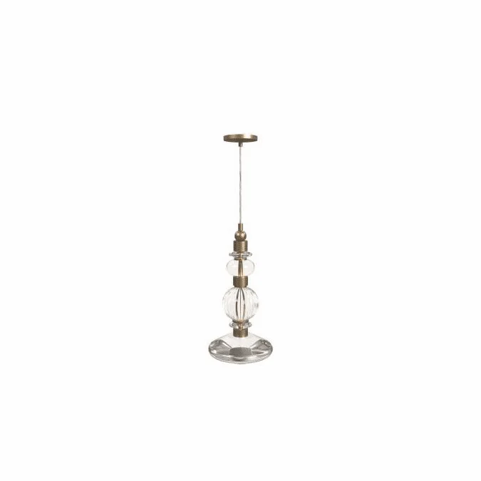 Avenue Lighting HF7901-AB Avra Modern Aged Brass LED Mini Hanging Pendant Light