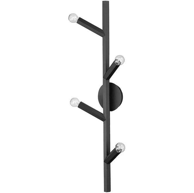 Avenue Lighting HF8884-BLK Oaks Contemporary Black Wall Lamp