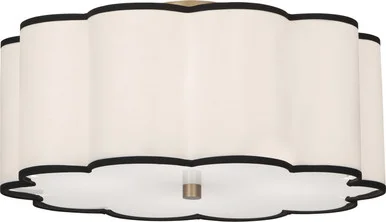 Axis Four Light Flushmount in Aged Brass (165|2200)