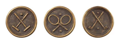 Ball Game Wall Hangers Ornamental Accessory in Montes Bronze (45|93-10072/S3)