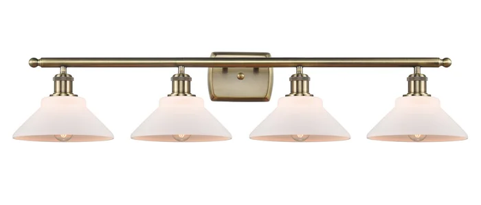 Ballston Four Light Bath Vanity in Antique Brass (405|516-4W-AB-G131)