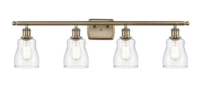 Ballston Four Light Bath Vanity in Antique Brass (405|516-4W-AB-G392)