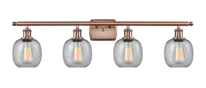 Ballston Four Light Bath Vanity in Antique Copper (405|516-4W-AC-G104)