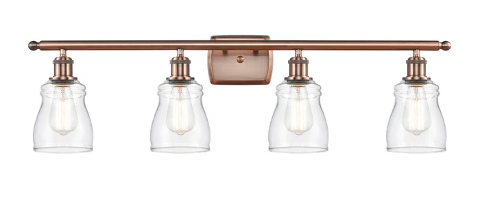 Ballston Four Light Bath Vanity in Antique Copper (405|516-4W-AC-G392)