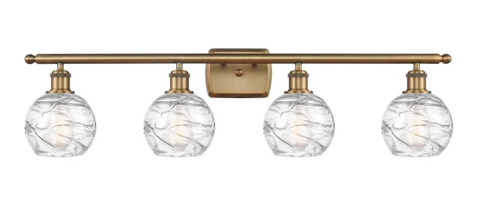 Ballston Four Light Bath Vanity in Brushed Brass (405|516-4W-BB-G1213-6)