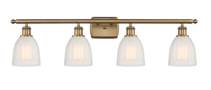 Ballston Four Light Bath Vanity in Brushed Brass (405|516-4W-BB-G441)