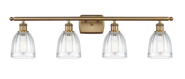 Ballston Four Light Bath Vanity in Brushed Brass (405|516-4W-BB-G442)