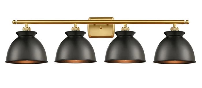 Ballston Four Light Bath Vanity in Satin Gold (405|516-4W-SG-M14-BK)