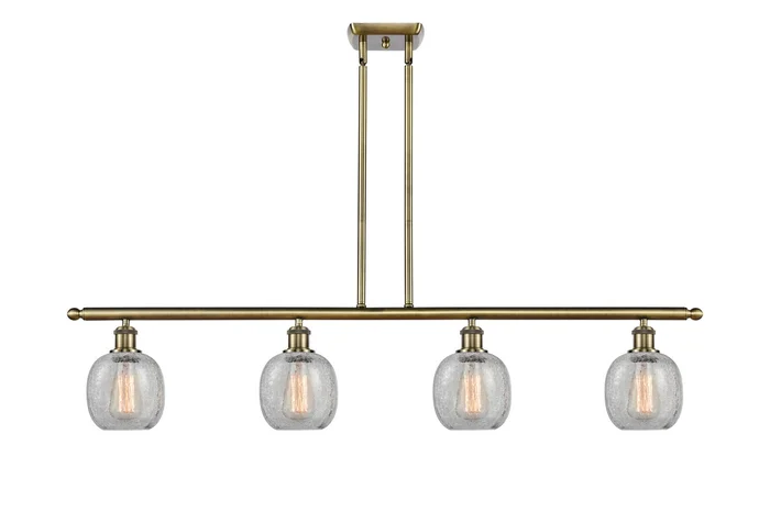 Ballston Four Light Island Pendant in Antique Brass (405|516-4I-AB-G105)