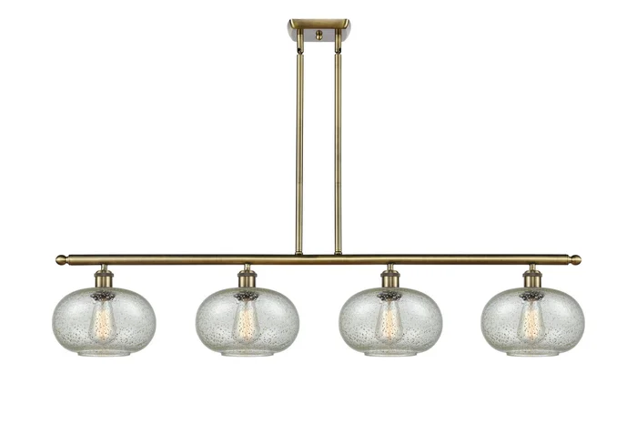 Ballston Four Light Island Pendant in Antique Brass (405|516-4I-AB-G249)