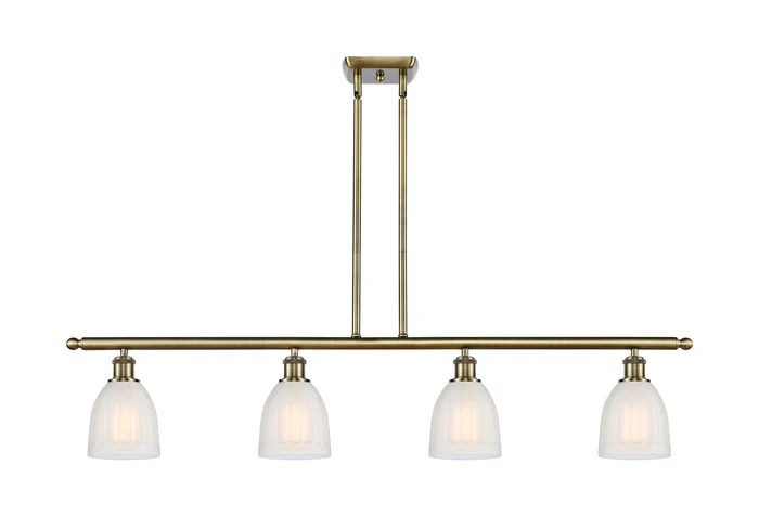 Ballston Four Light Island Pendant in Antique Brass (405|516-4I-AB-G441)