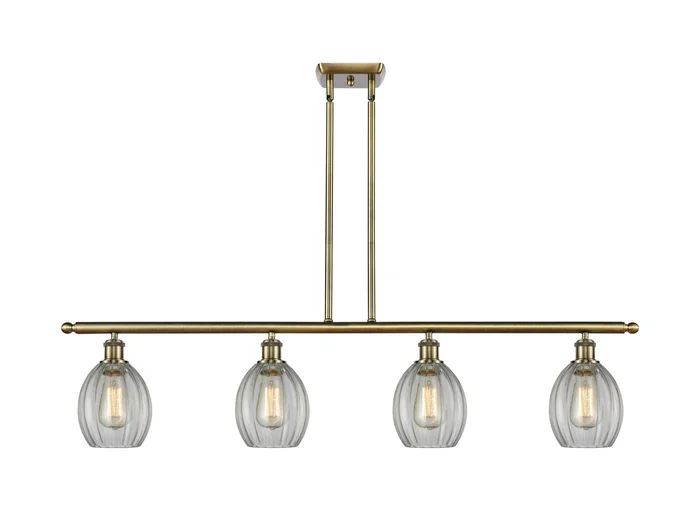 Ballston Four Light Island Pendant in Antique Brass (405|516-4I-AB-G82)