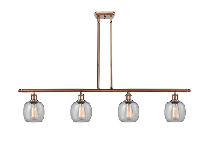 Ballston Four Light Island Pendant in Antique Copper (405|516-4I-AC-G104)